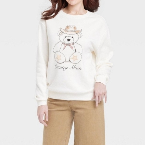 Zoe + Liv Sweaters - Zoe + Liv White Cotton Blend Top